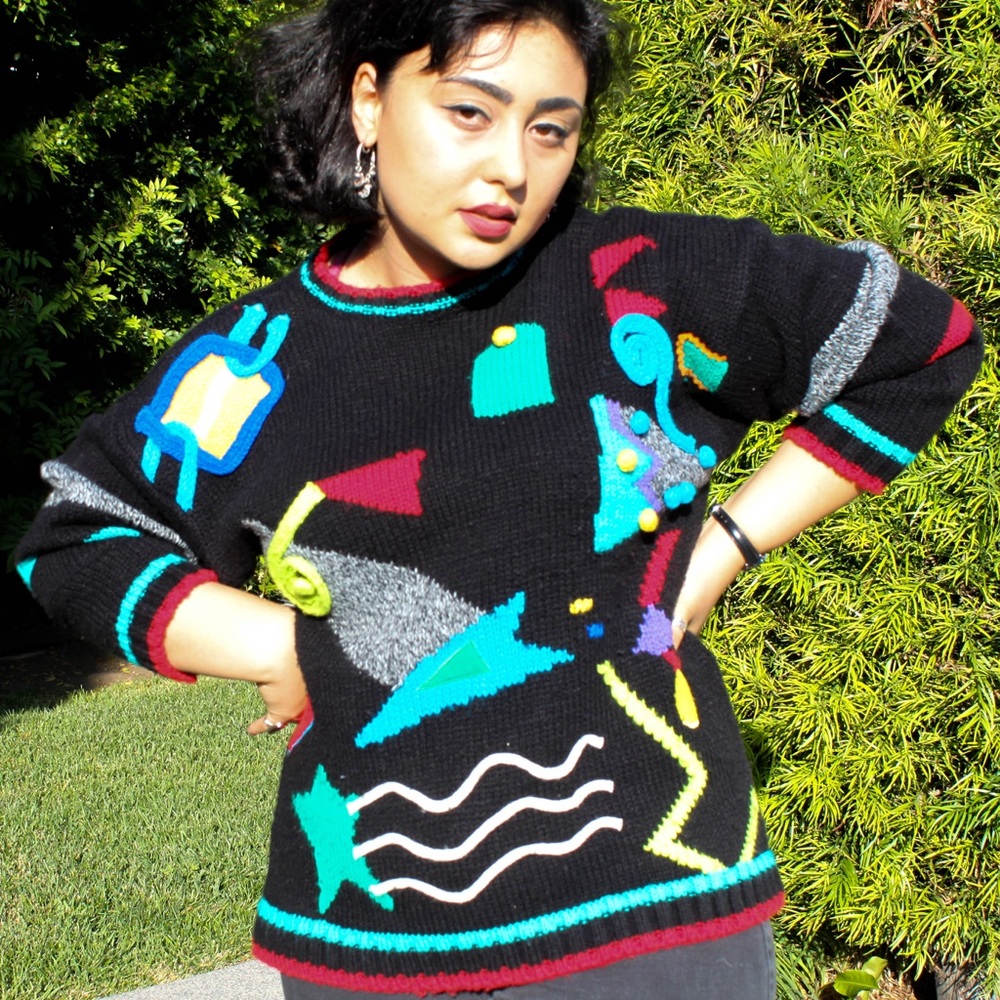 super Ugly holiday sweater! ⚡️⭐️🌈 - Picture 1 of 4